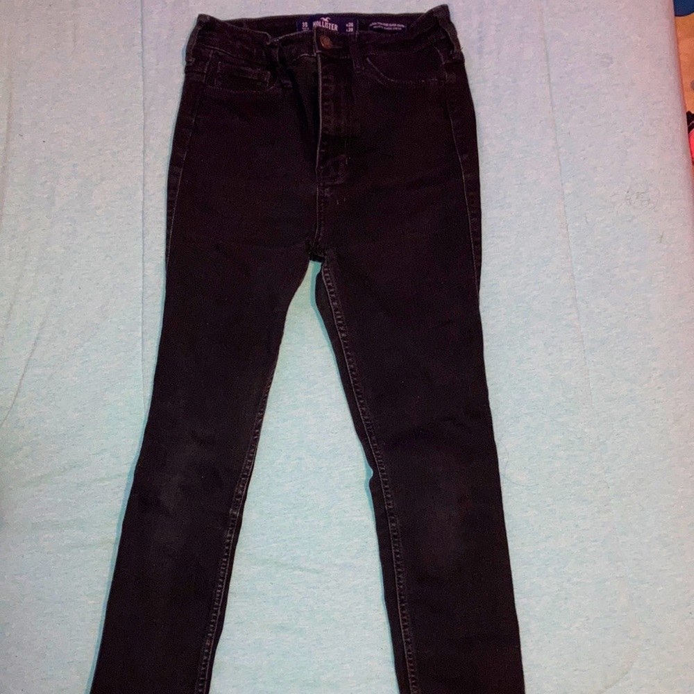 High rise black jeans